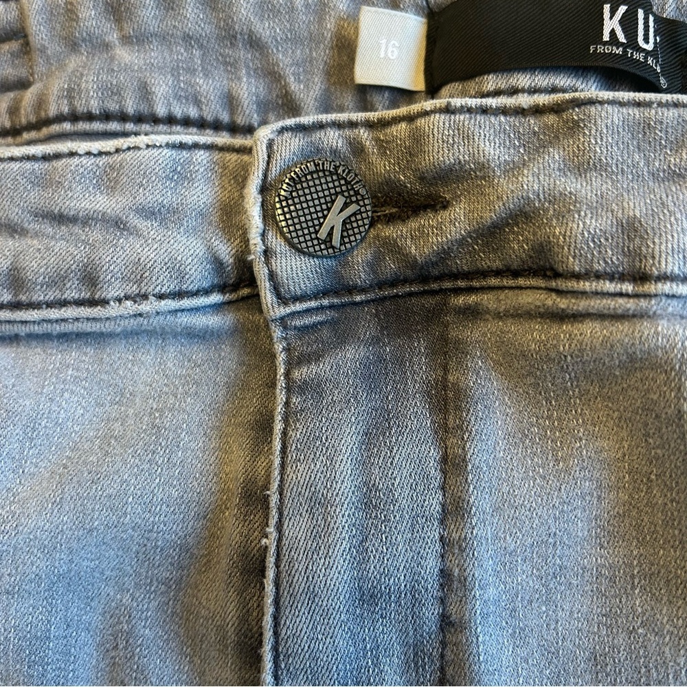 Kut from the Kloth Charcoal High Rise Skinny Jeans   Size 16 - Picture 9 of 10